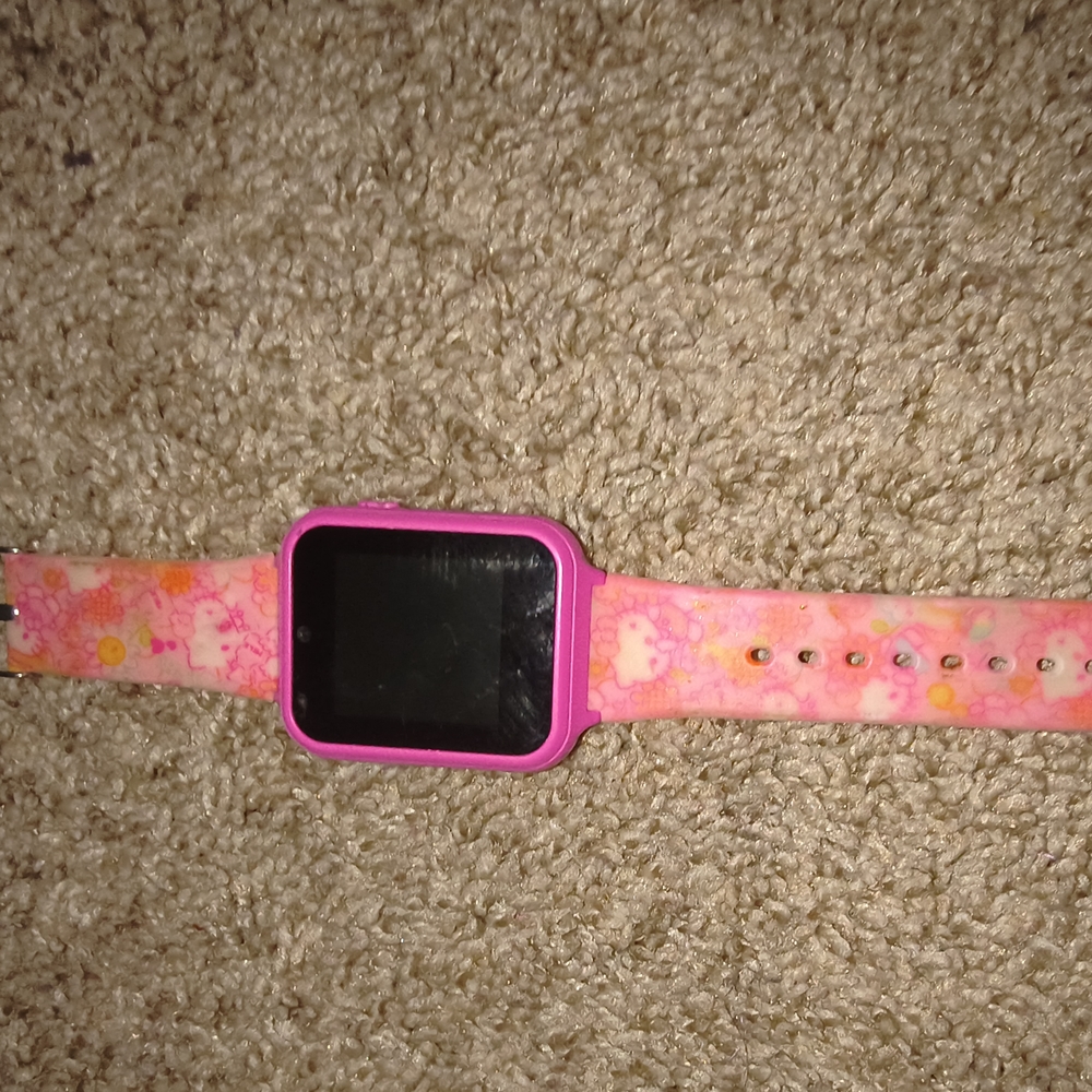 Pink and Orange Hello Kitty Smartwatch